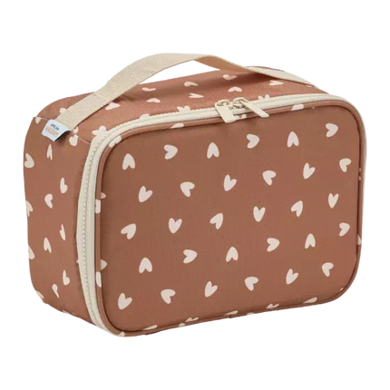 lunch bag atelier wagram marron coeur beige