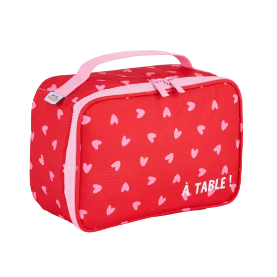 Lunch bag coeur rose atelier wagram