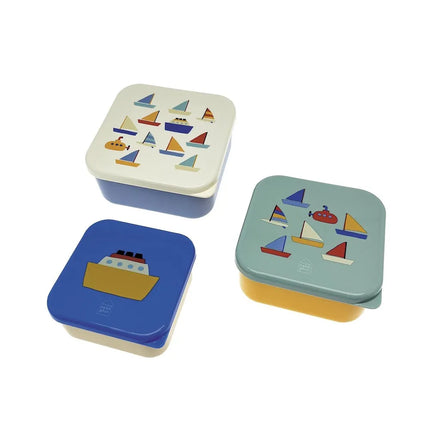 Set de 3 lunch box les bateaux petit jour
