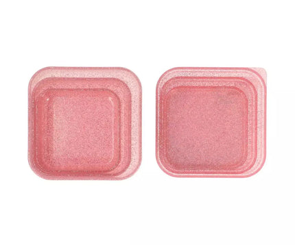 Boite déjeuner rose à paillettes
