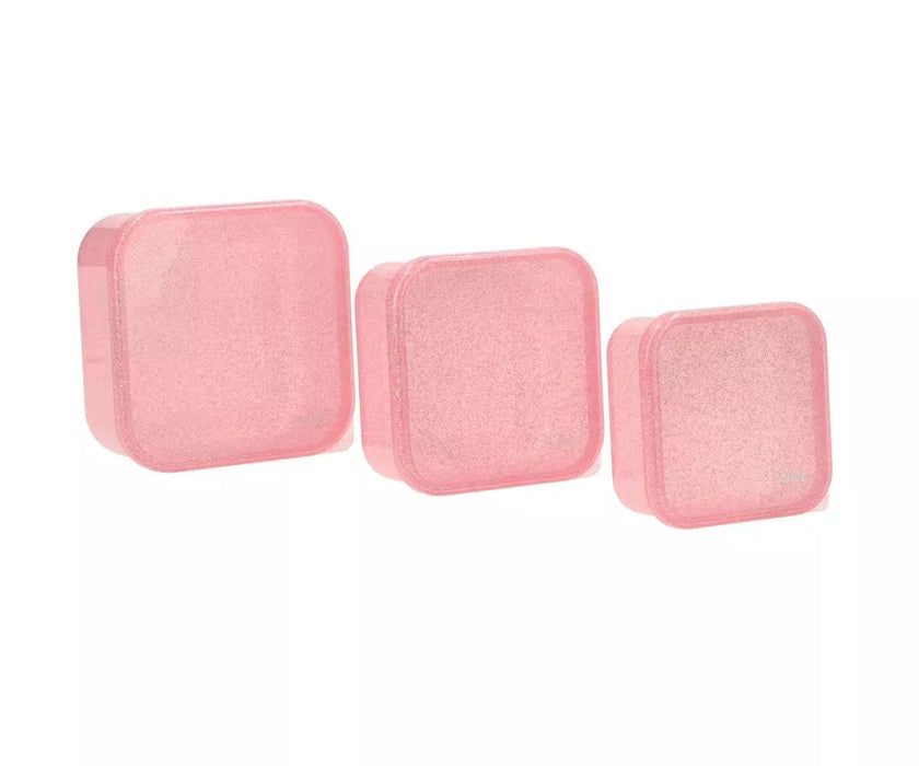 Boite déjeuner rose à paillettes