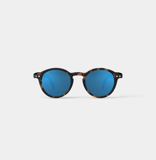 lunettes de soleil tortoise avec verres effet miroir