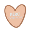 Magnet cœur merci pour tout