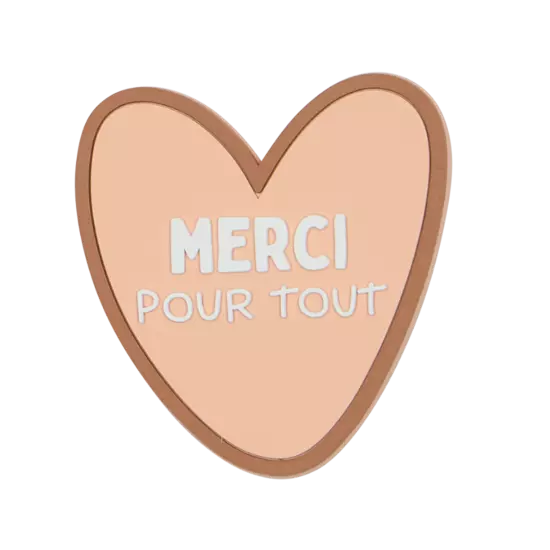 Magnet cœur merci pour tout