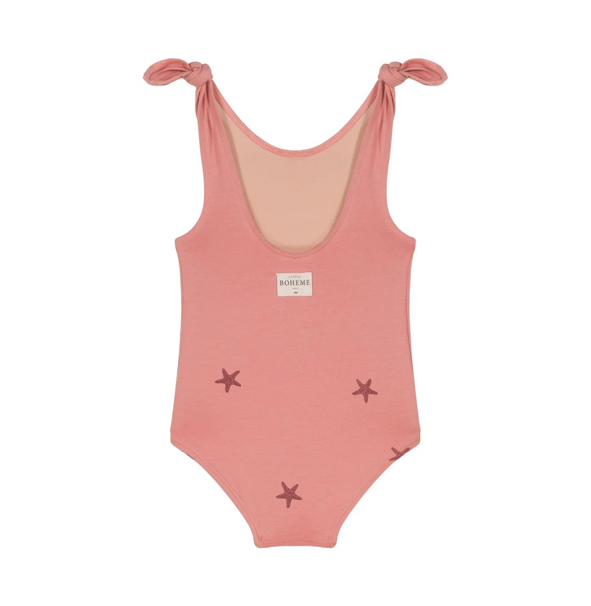 maillot de bain rose étoiles de mer