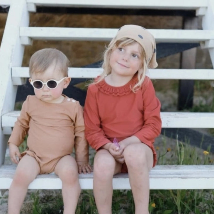 maillot de bain body bébé matelot marron