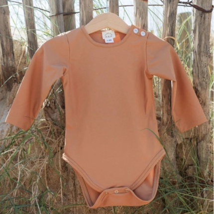 maillot de bain body bébé matelot marron