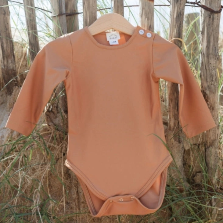 maillot de bain body bébé matelot marron