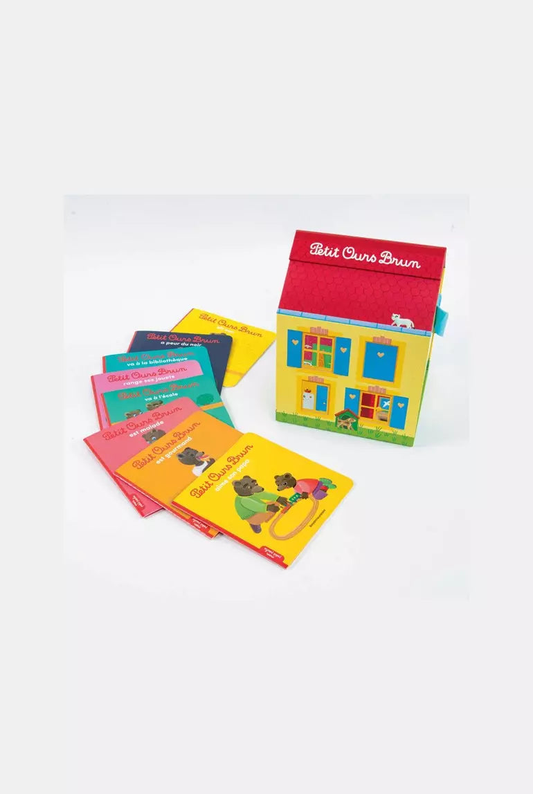 Maison de livre petit ours brun 