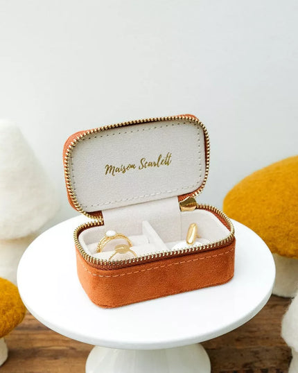 Mini boîte à bijoux de voyage Marie | Velours