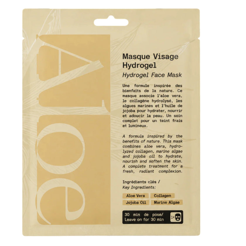 ALOE / Masque Visage Hydrogel Hydratant +98% d'Origine Naturelle