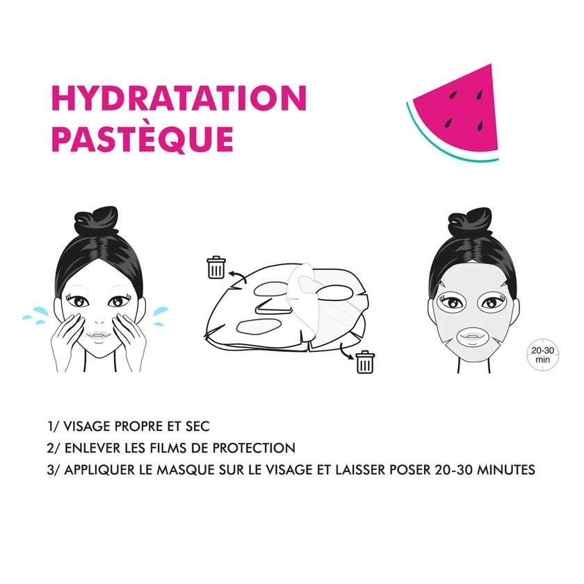 masque visage hydratation pastèque