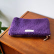 Pochette sherpa violet taille maxi