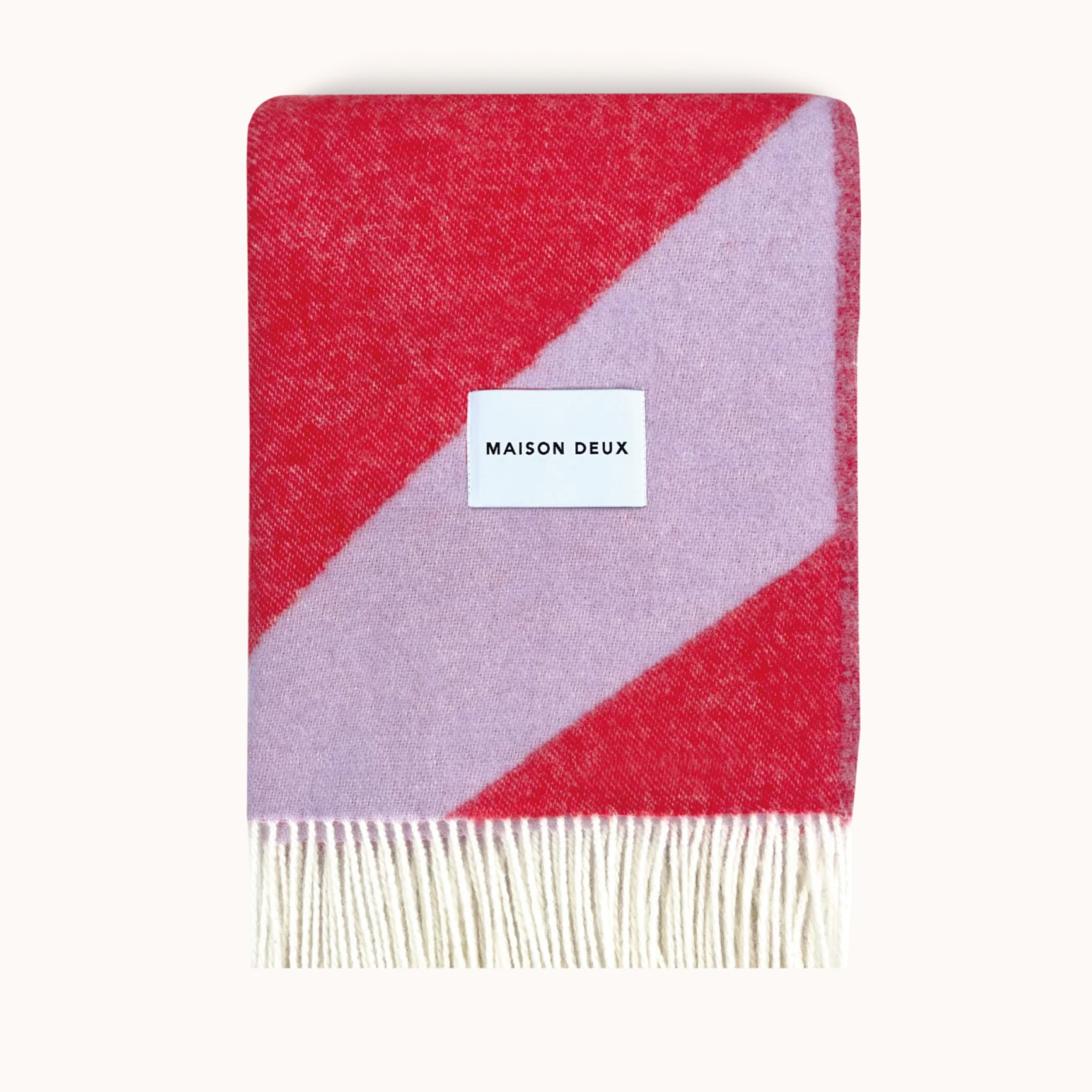 Plaid Swirl Lilac Scarlet - MAISON DEUX