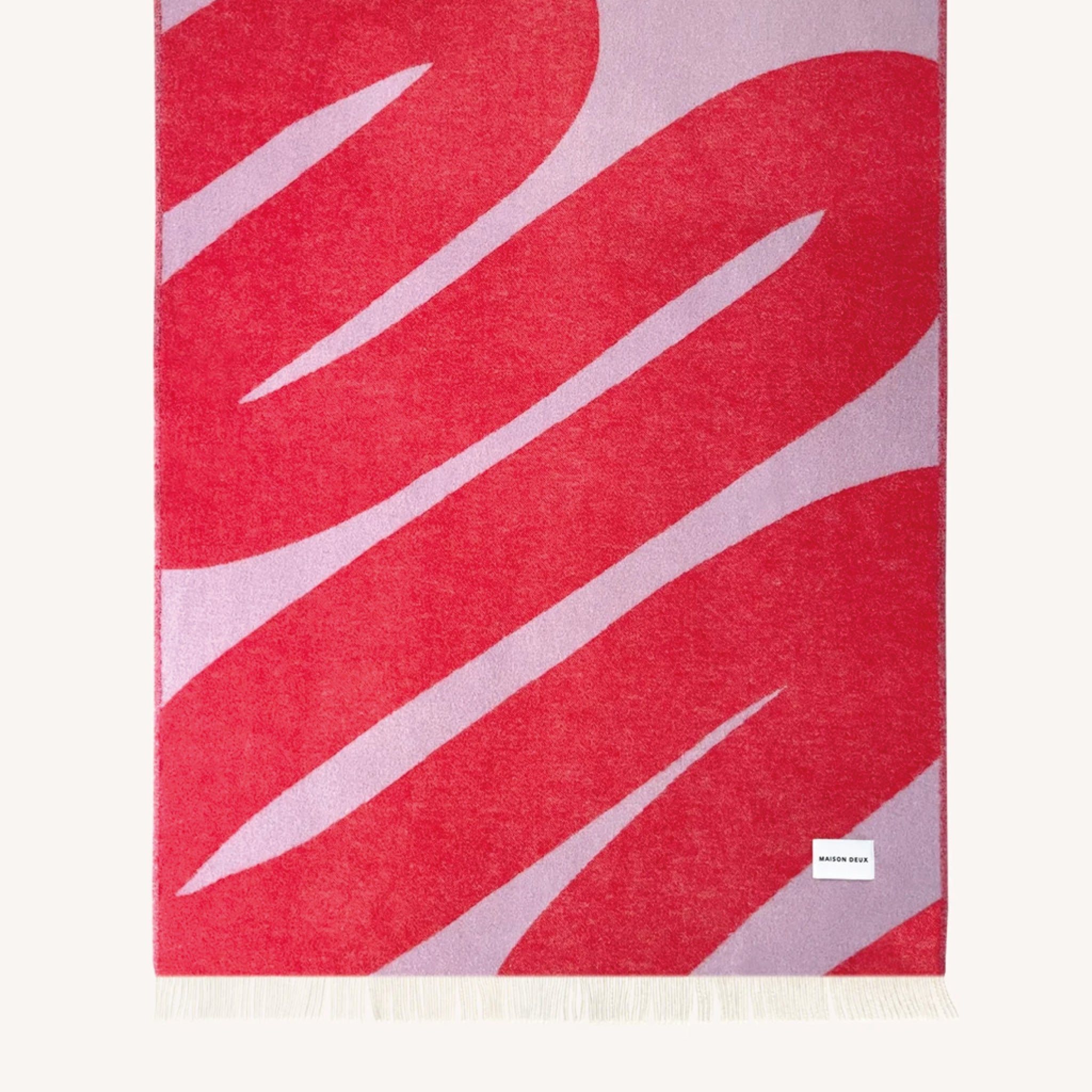 Plaid Swirl Lilac Scarlet - MAISON DEUX