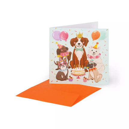 Mini carte anniversaire Let's Pawty