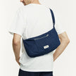 Mini sac en bandoulière bleu foncé denim