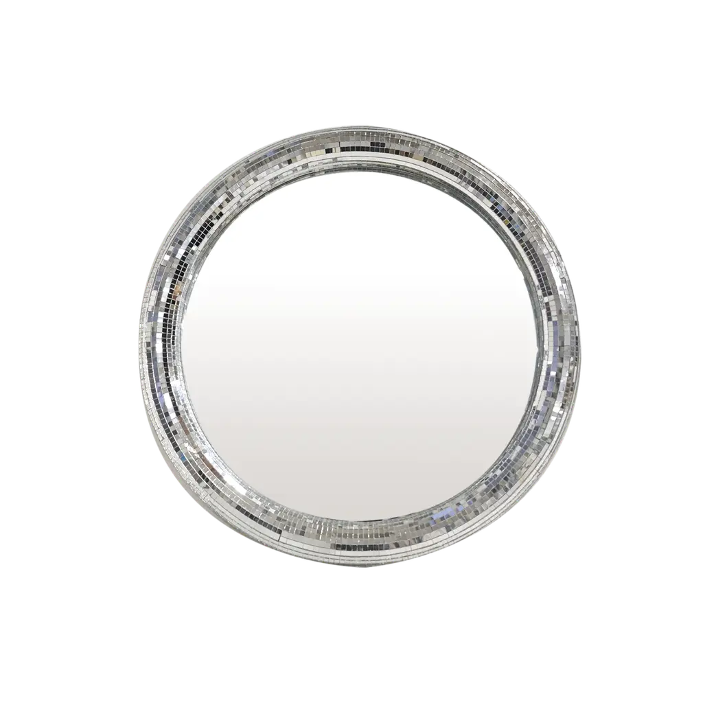Petit miroir disco rond