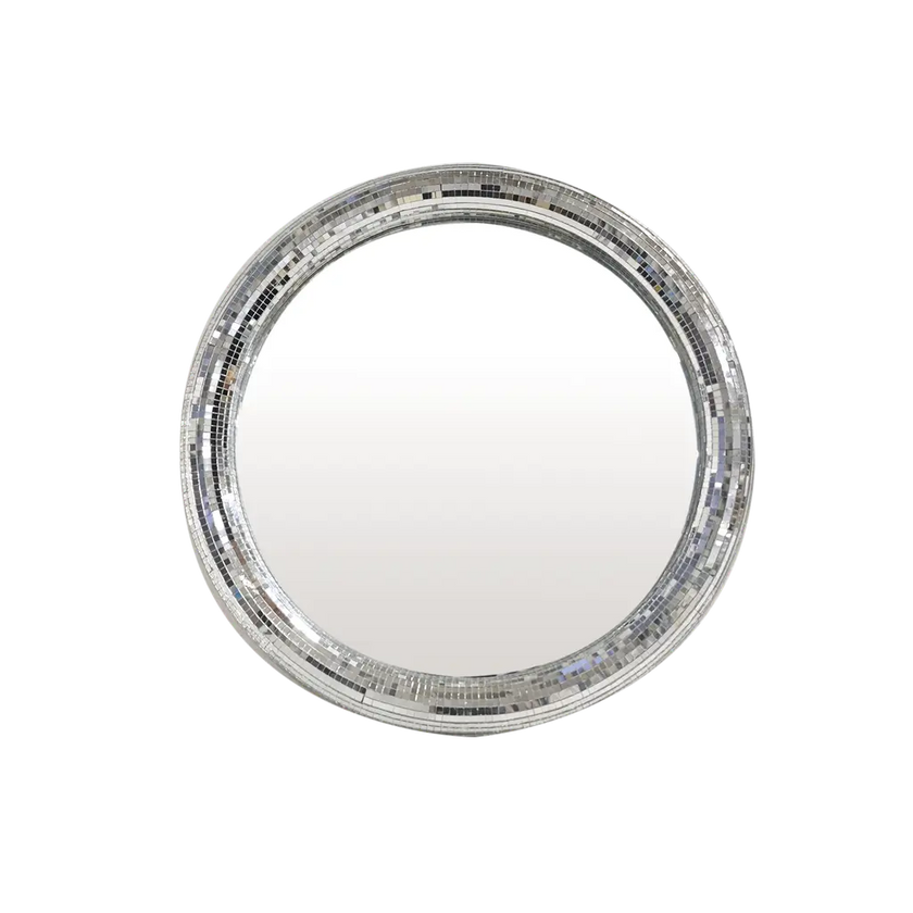 Petit miroir disco rond