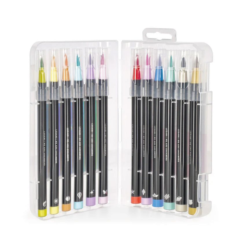 Coffret de 12 feutres pinceaux pastel – Legami