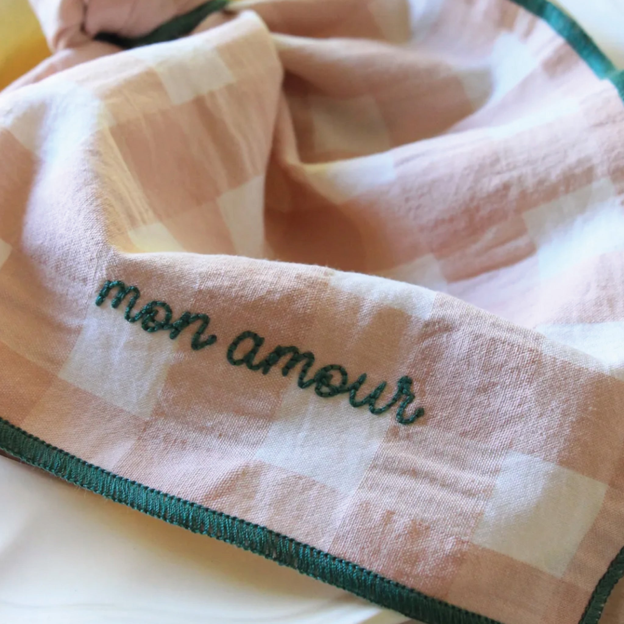 Serviettes de table | Vichy et Broderies