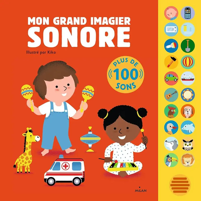 livre rouge mon grand imagier sonore