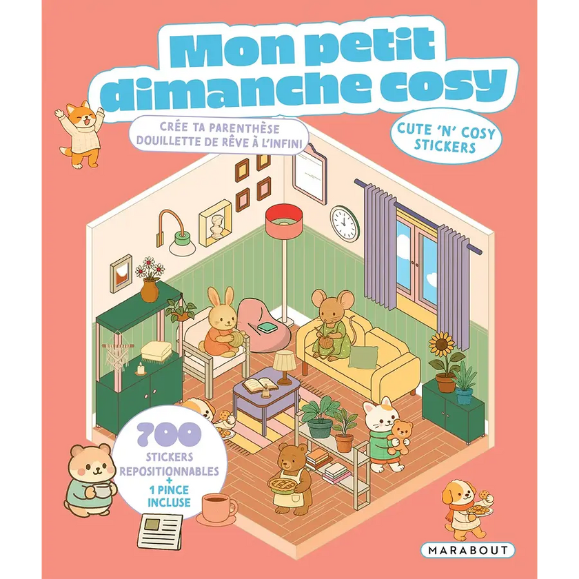 Livres de stickers mon petit dimanche cosy