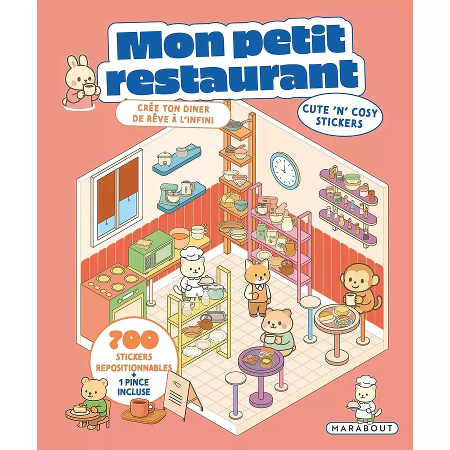 Cahier de stickers mon petit restaurant
