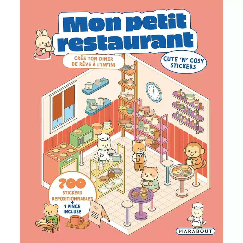 Cahier de stickers mon petit restaurant