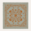 Grand foulard en laine Mordoré – 100 × 100 cm