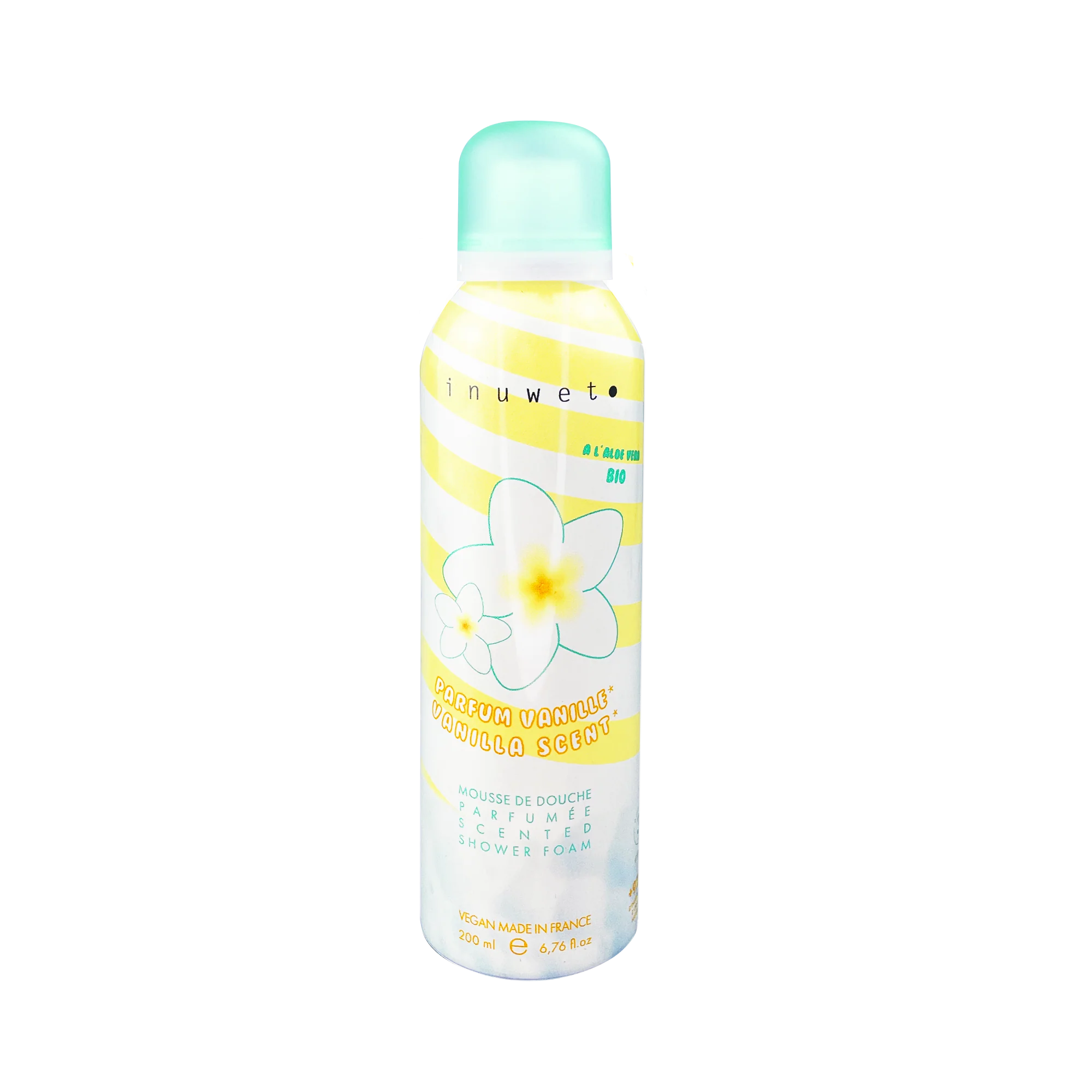 mousse de douche vanille