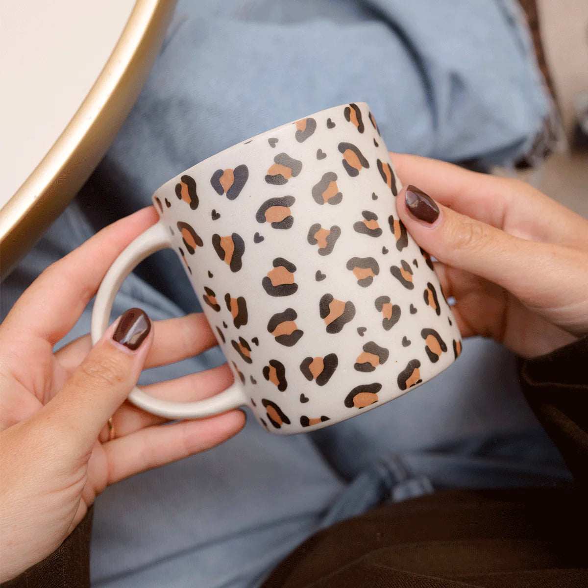 Mug ceramique leopard