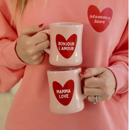 Mug en céramique Mamma Love et Bonjour l'Amour