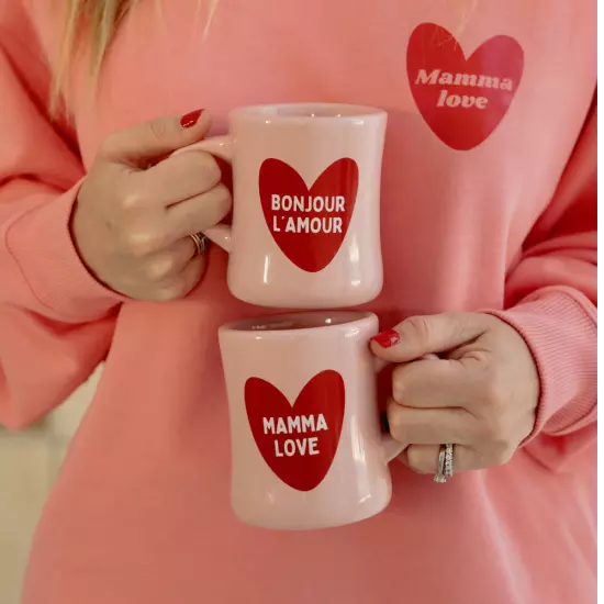 Mug en céramique Mamma Love et Bonjour l'Amour