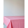 Nappe rose à carreau