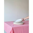 Nappe rose à carreau