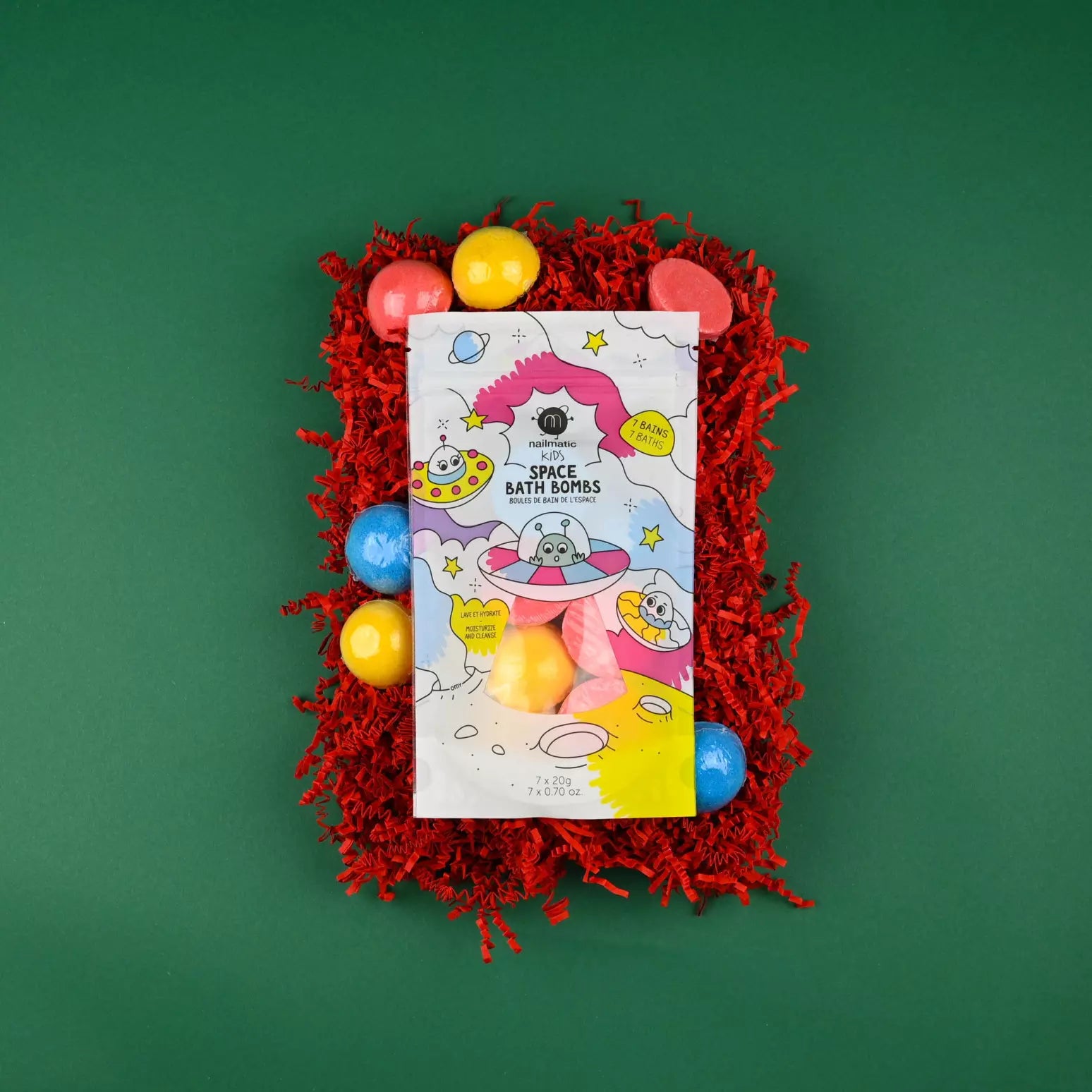 Kit de 7 bombes de bain de l'space