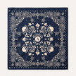 Bandana en soie Nuit – 70 × 70 cm