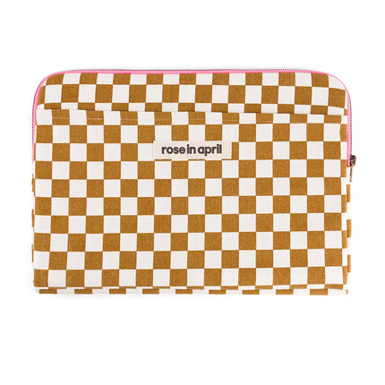 Housse d'ordinateur Octave damier 13/14' Rose in April