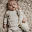 peluche oie sonore liva beige 