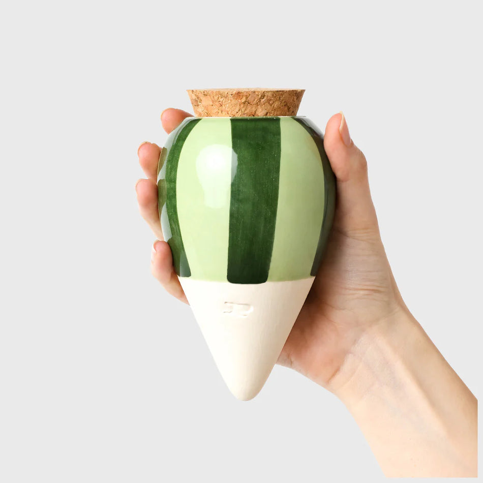 Pépin olla rayé vert 