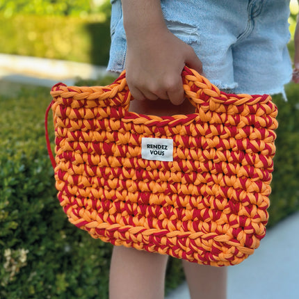 MINI SAC RENDEZ-VOUS | ORANGE-ROUGE