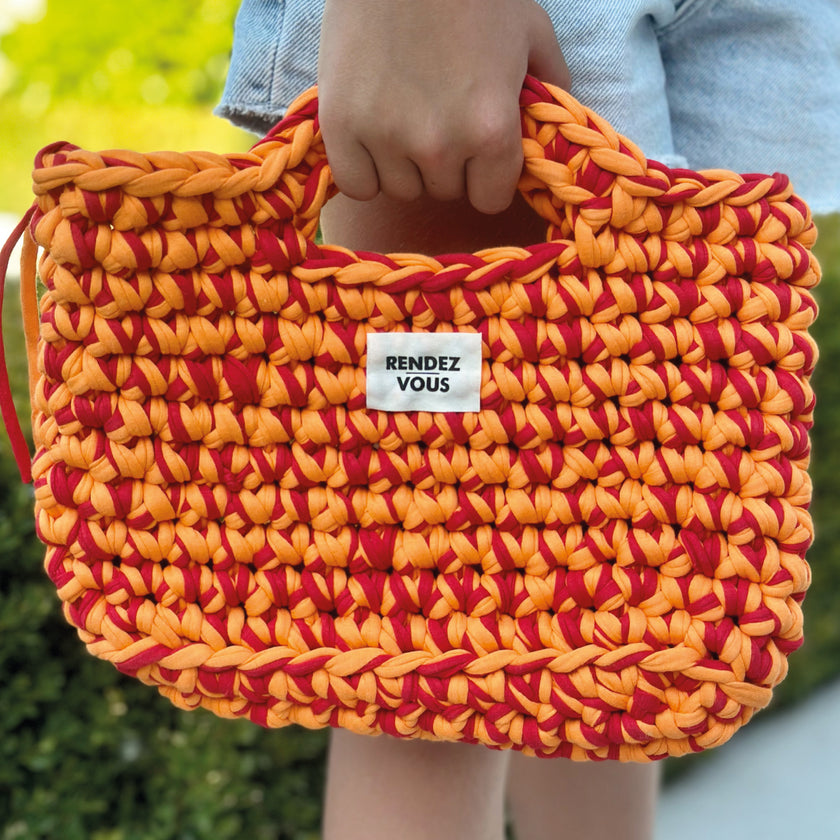 MINI SAC RENDEZ-VOUS | ORANGE-ROUGE