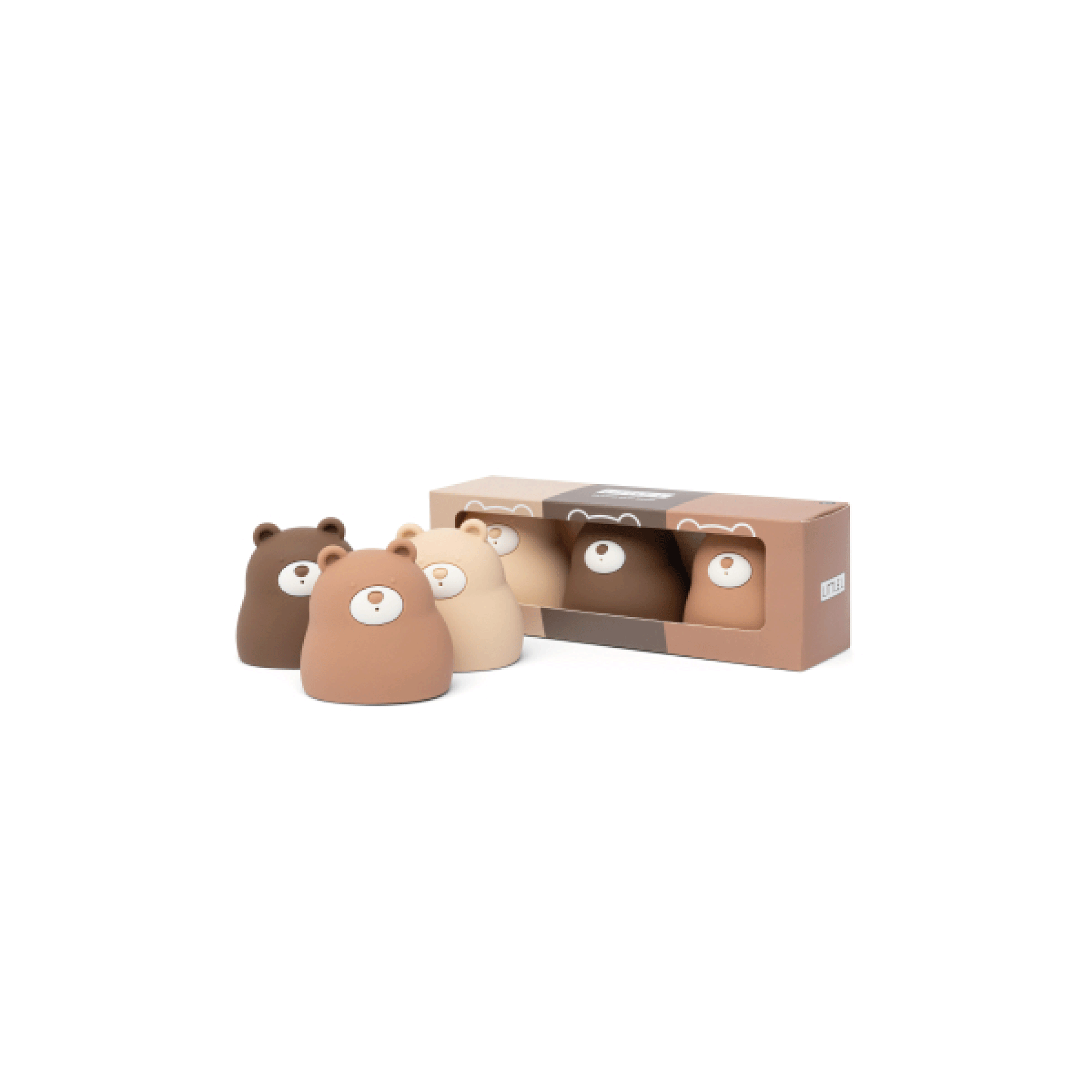 Trio d’oursons de bain en silicone