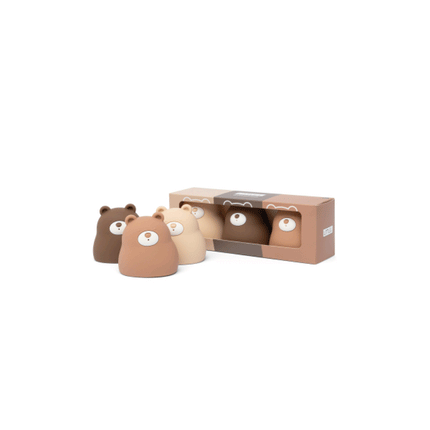 Trio d’oursons de bain en silicone