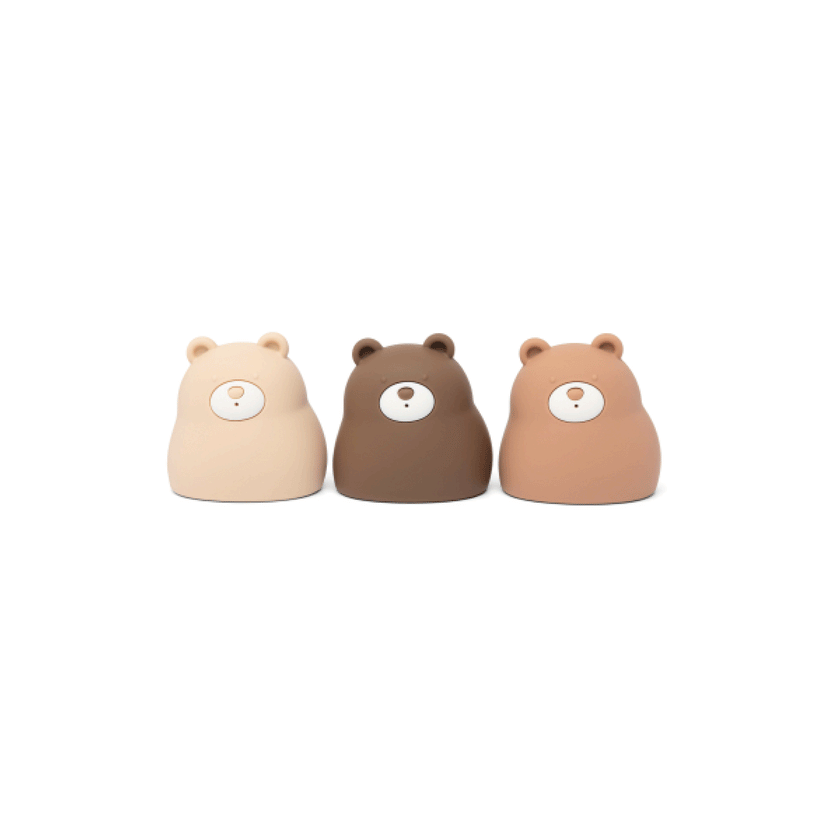 Trio d’oursons de bain en silicone