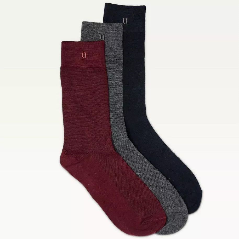 pack 3 chaussettes gaufre