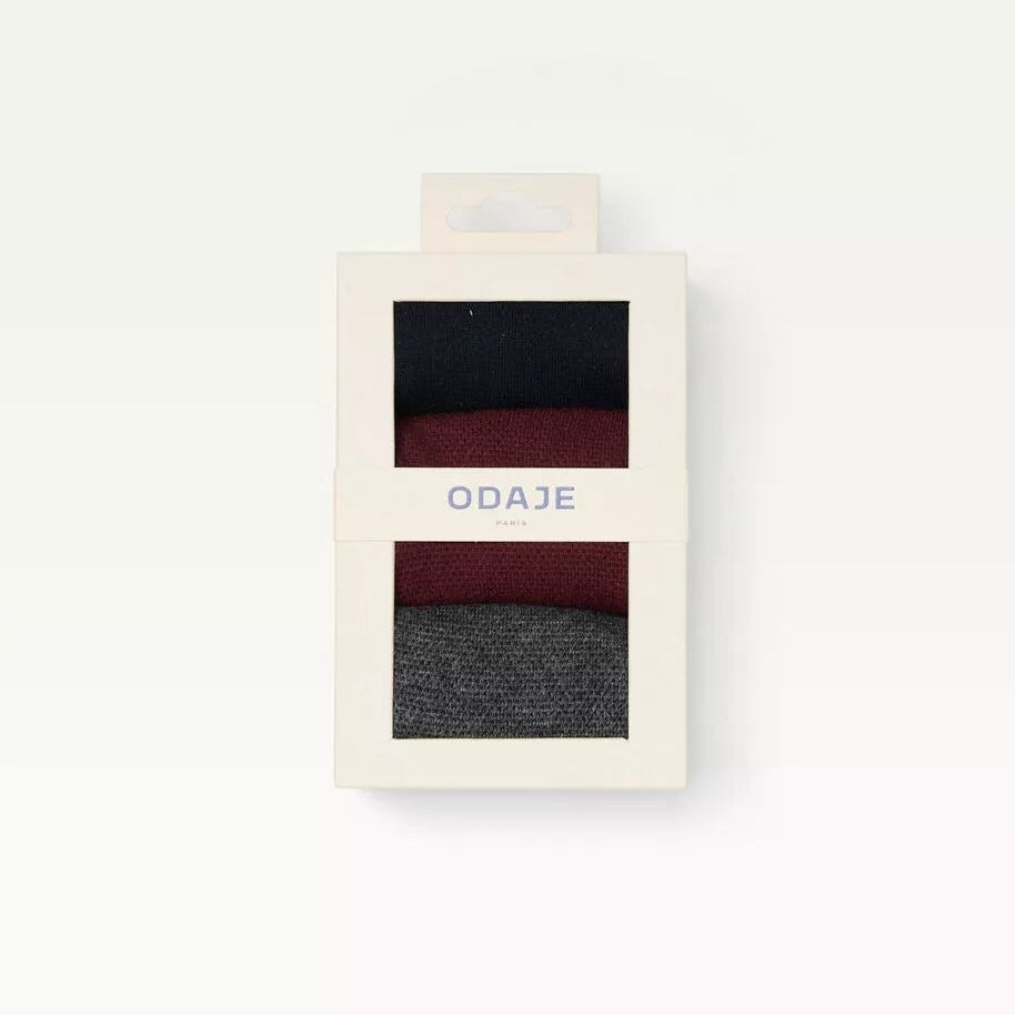 pack 3 chaussettes gaufre