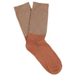 Chaussettes ESCUYER - LUREX BLOCK - GOLD / ARABIAN SPICE