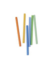 pailles en verres colorés 